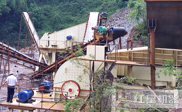 重錘破碎機作業現場