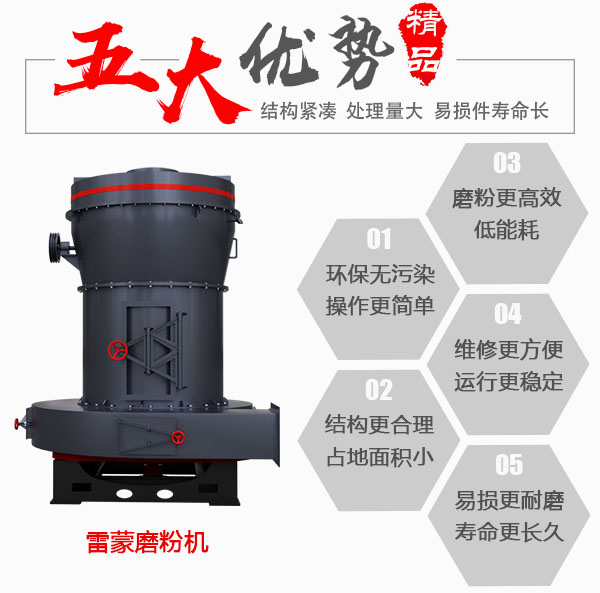 石英石雷蒙磨粉機優勢