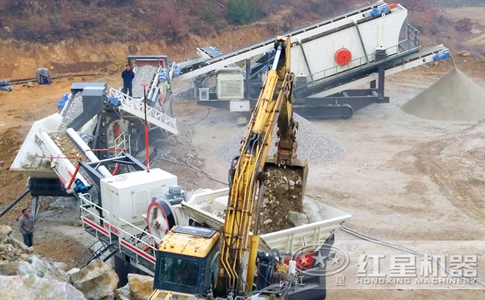 廊坊砂石料生產現場